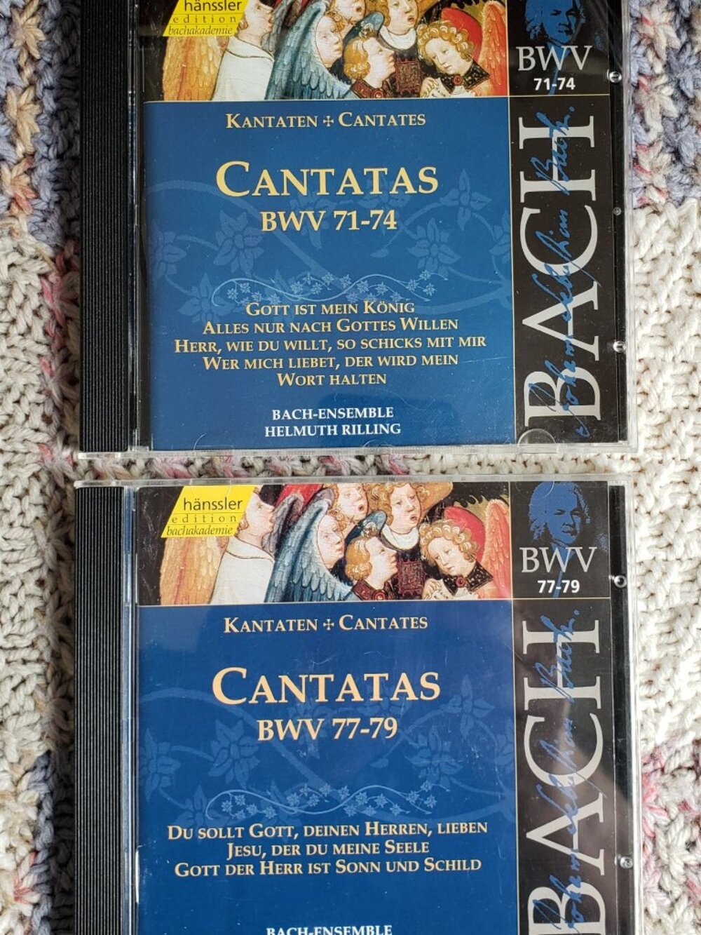 2 CD's Johannes Sebastian Bach- Cantatas BWV 71-74, 77-79, BWV